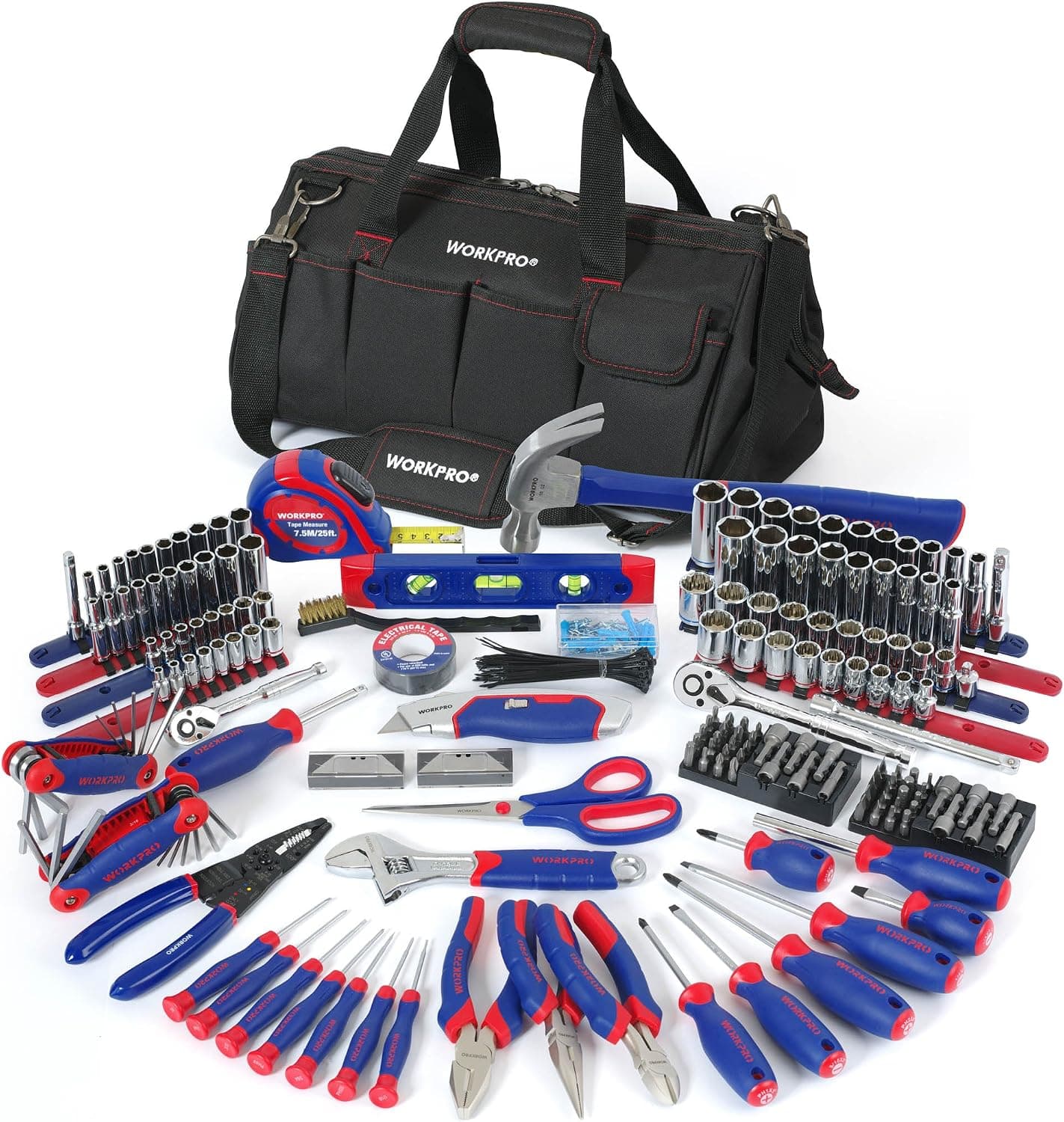 322-Piece Home Repair Tool Kit With Carrying Bag - Basic