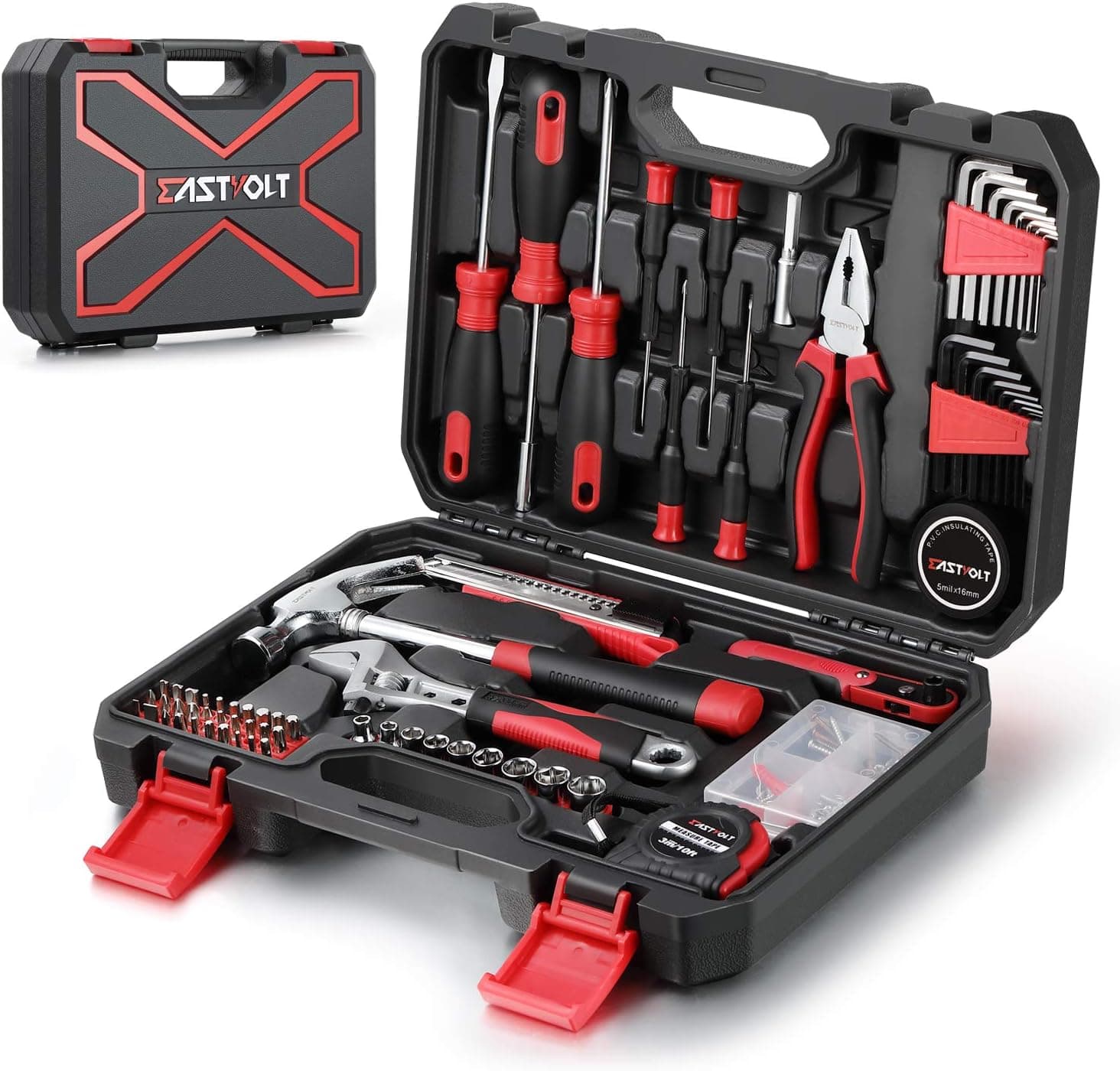 128-Piece Home Repair Tool Set, Tool Sets for Homeowners,