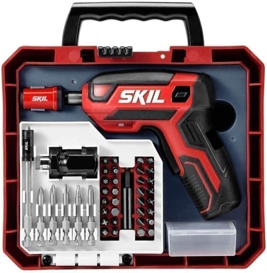 Rechargeable 4V Cordless Pistol Grip Screwdriver with 42pcs