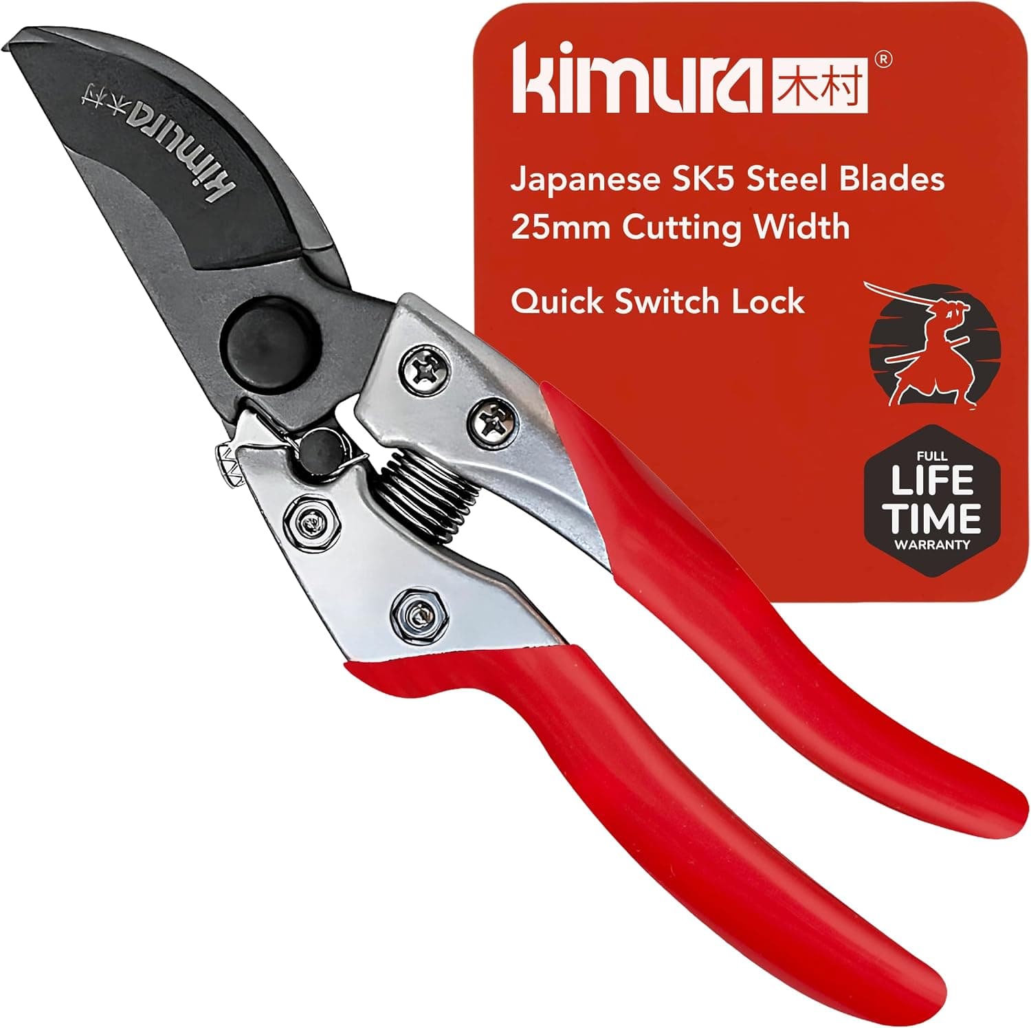 ® 8" Pro Bypass Pruning Shears, Heavy Duty Japanese SK5