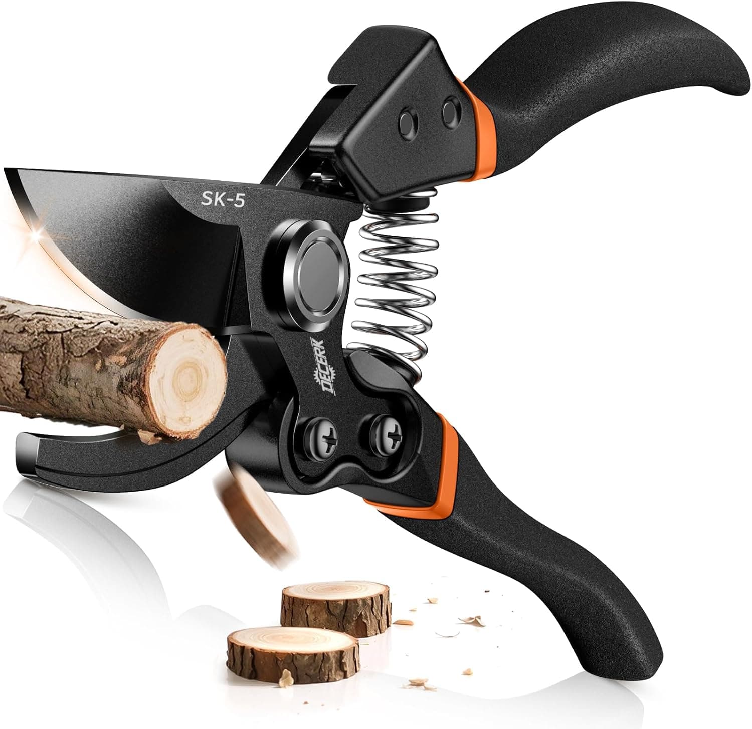 8.5" Professional Pruning Shears, Effortlessly Prunes 3/4"