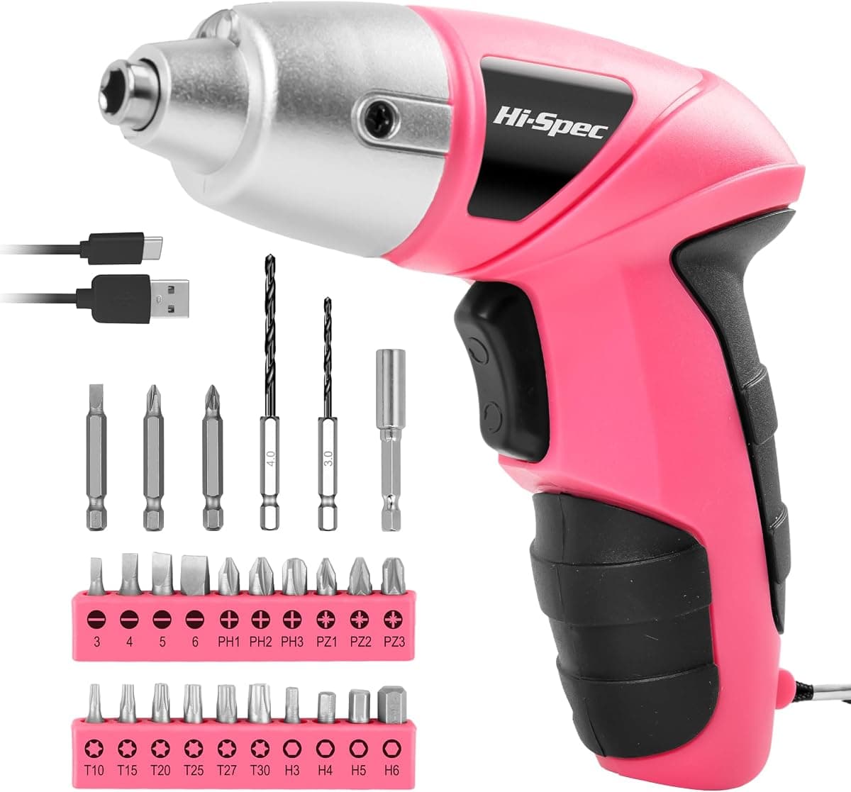 3.6V mini drill and driver set with bits and charger